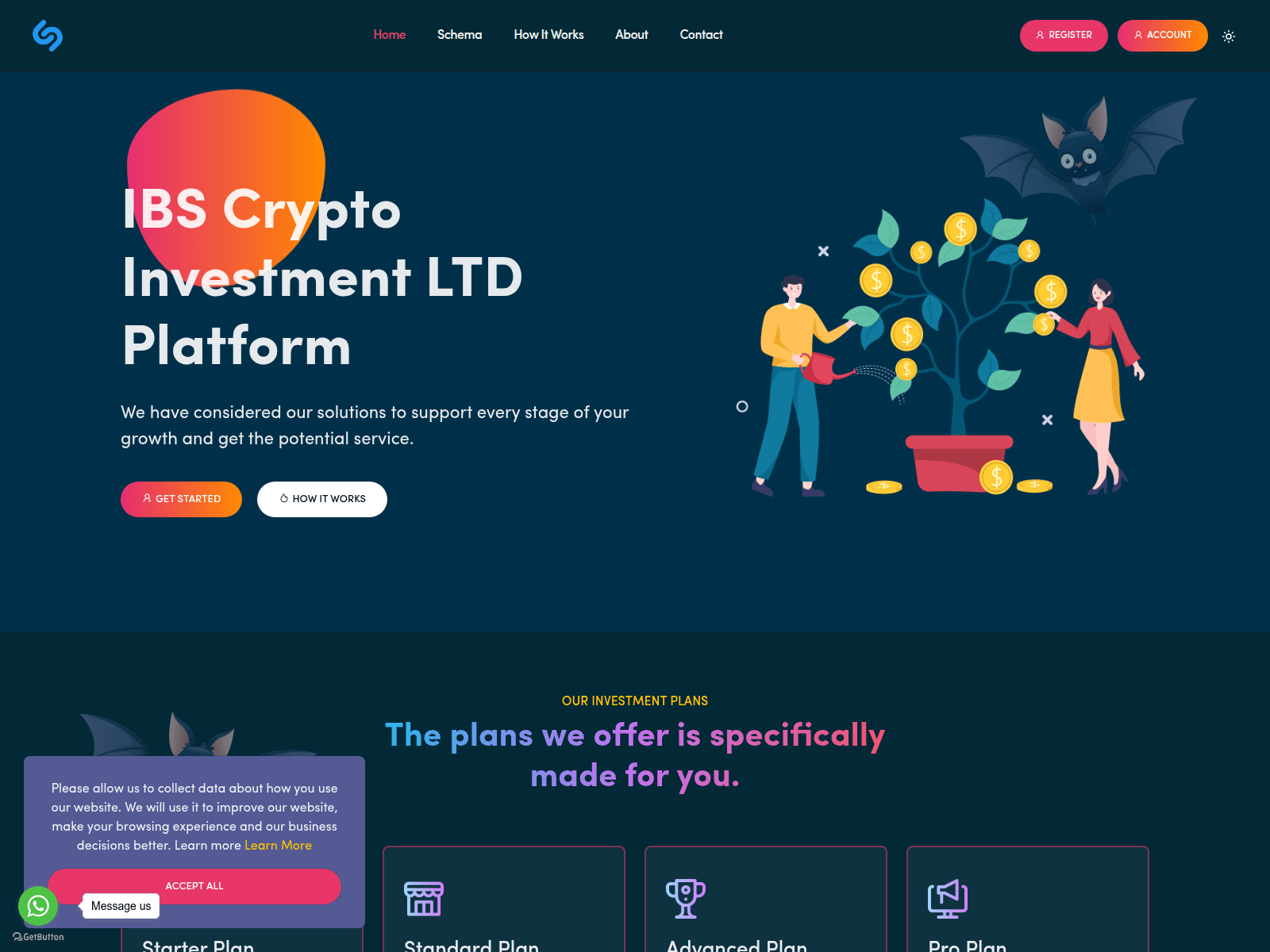 Screenshot of ibscryp.com