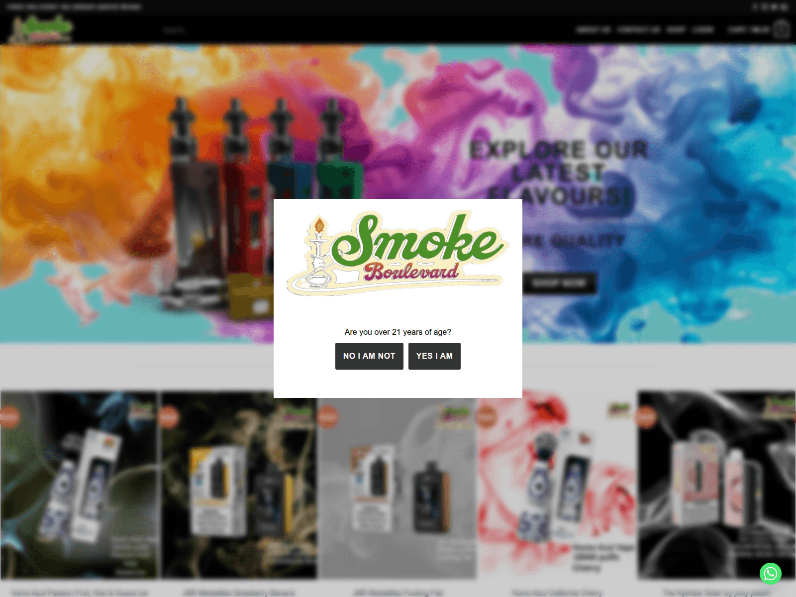 Screenshot of smokeboulevard.ng