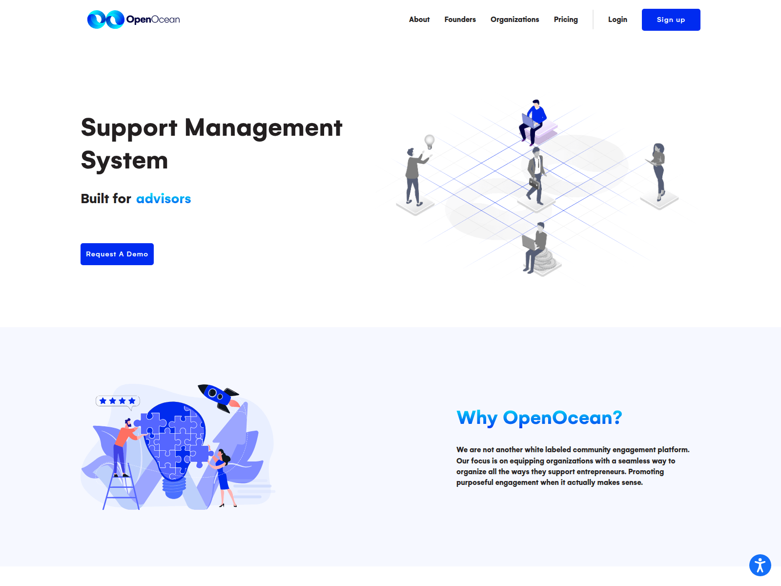 Screenshot of openocean.website