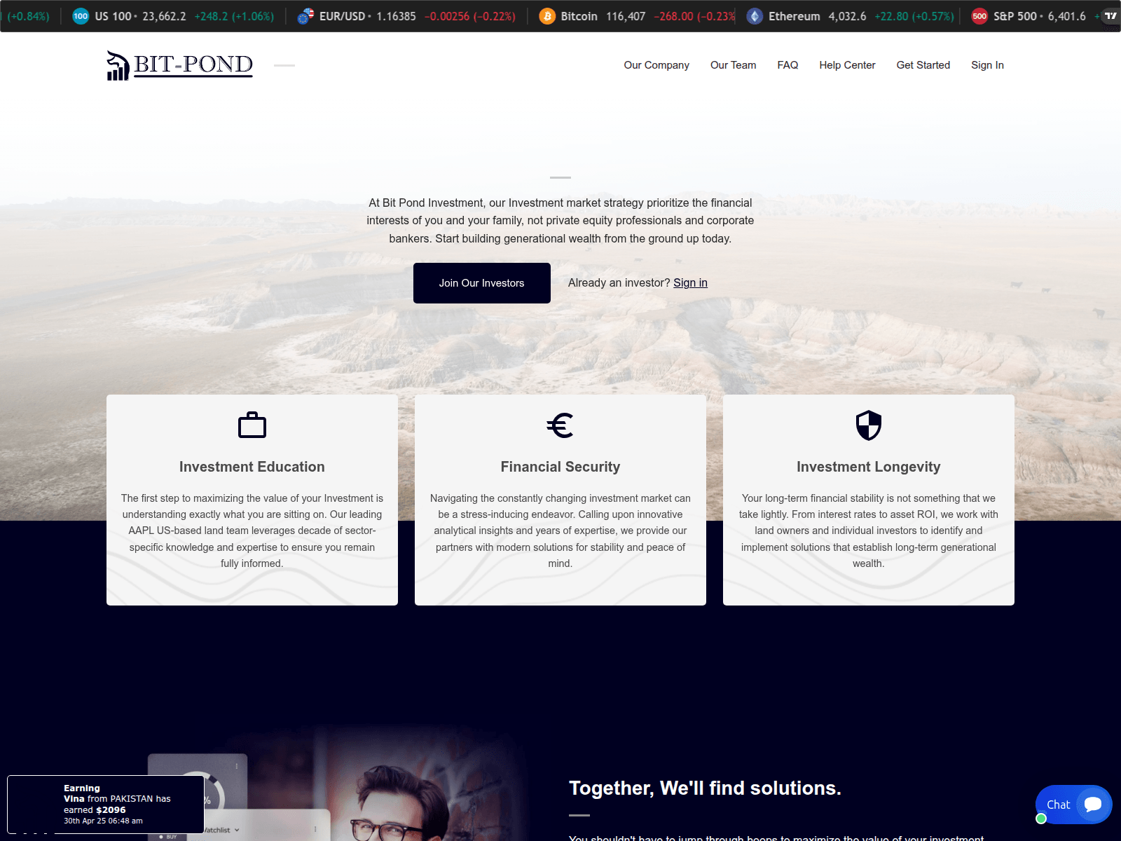 Screenshot of finsurecoinnet.com