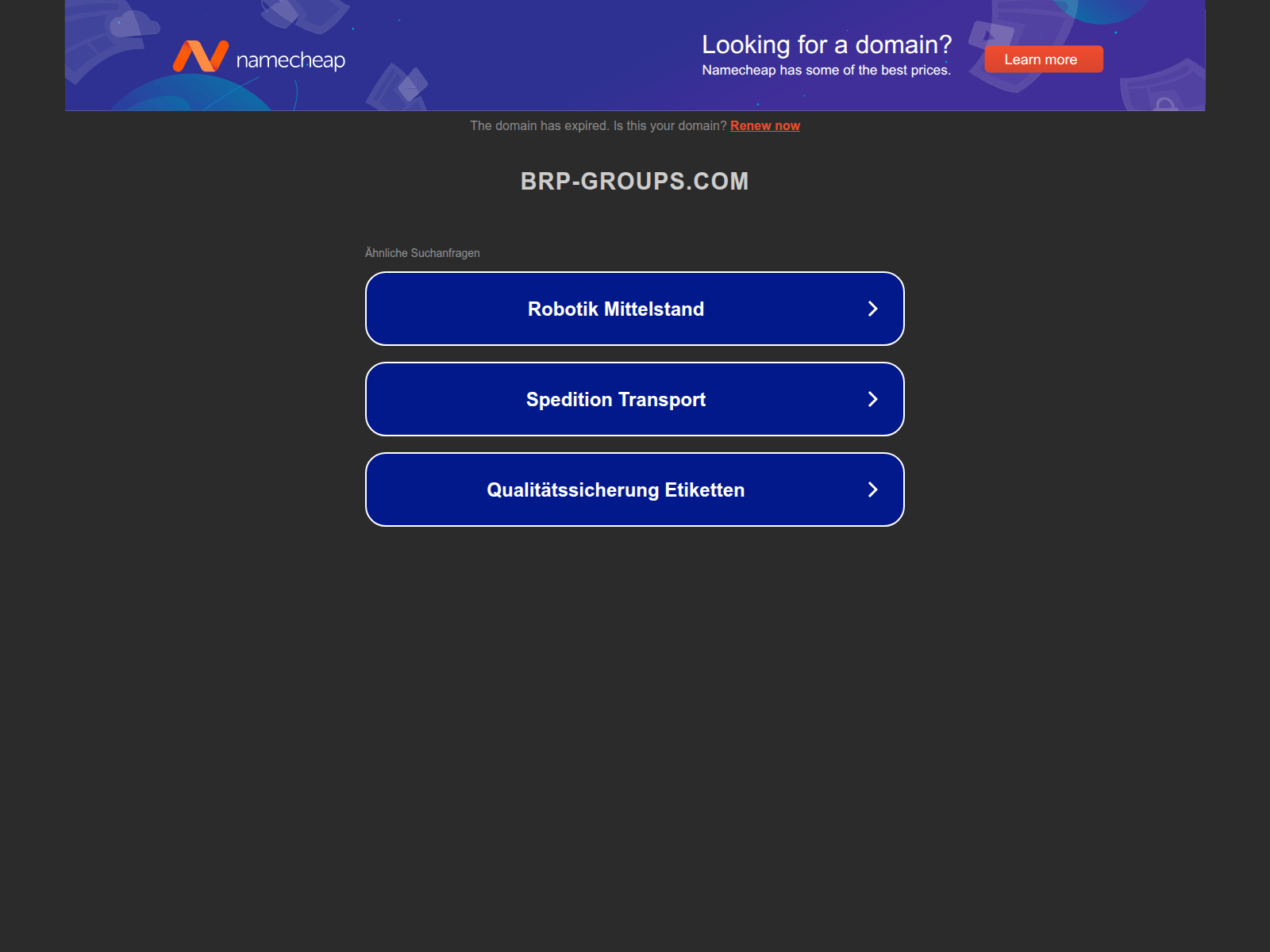 Screenshot of brp-groups.com