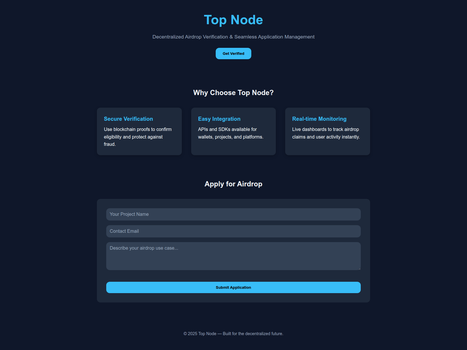 Screenshot of tpnode.site