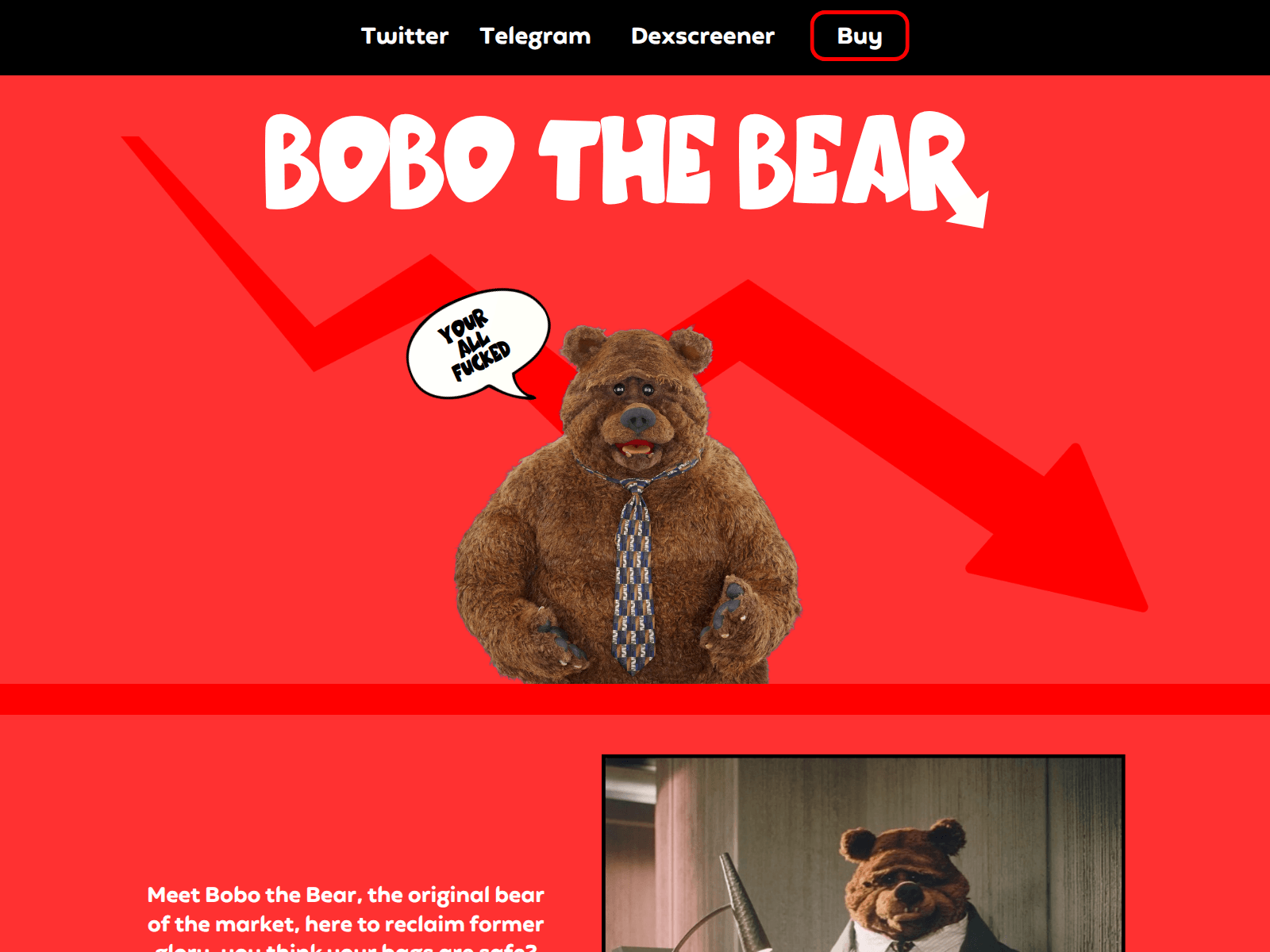 Screenshot of bobothebear.net