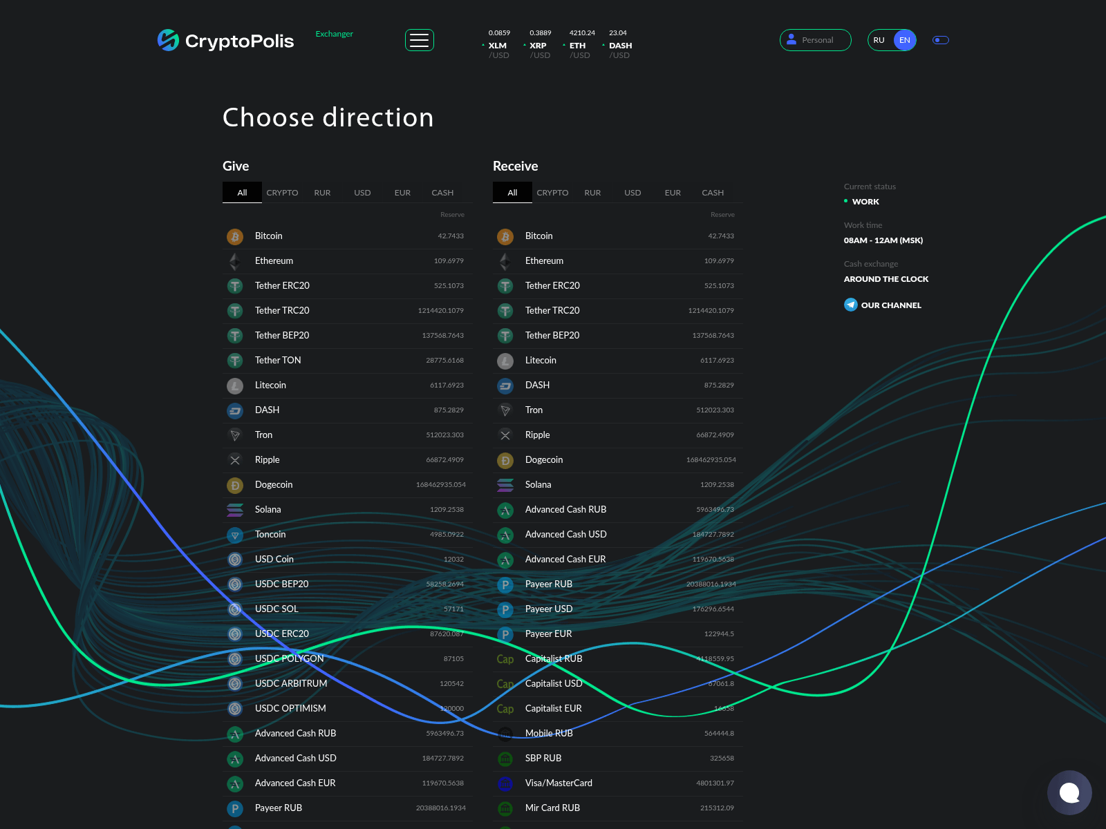 Screenshot of crypto-polis.org