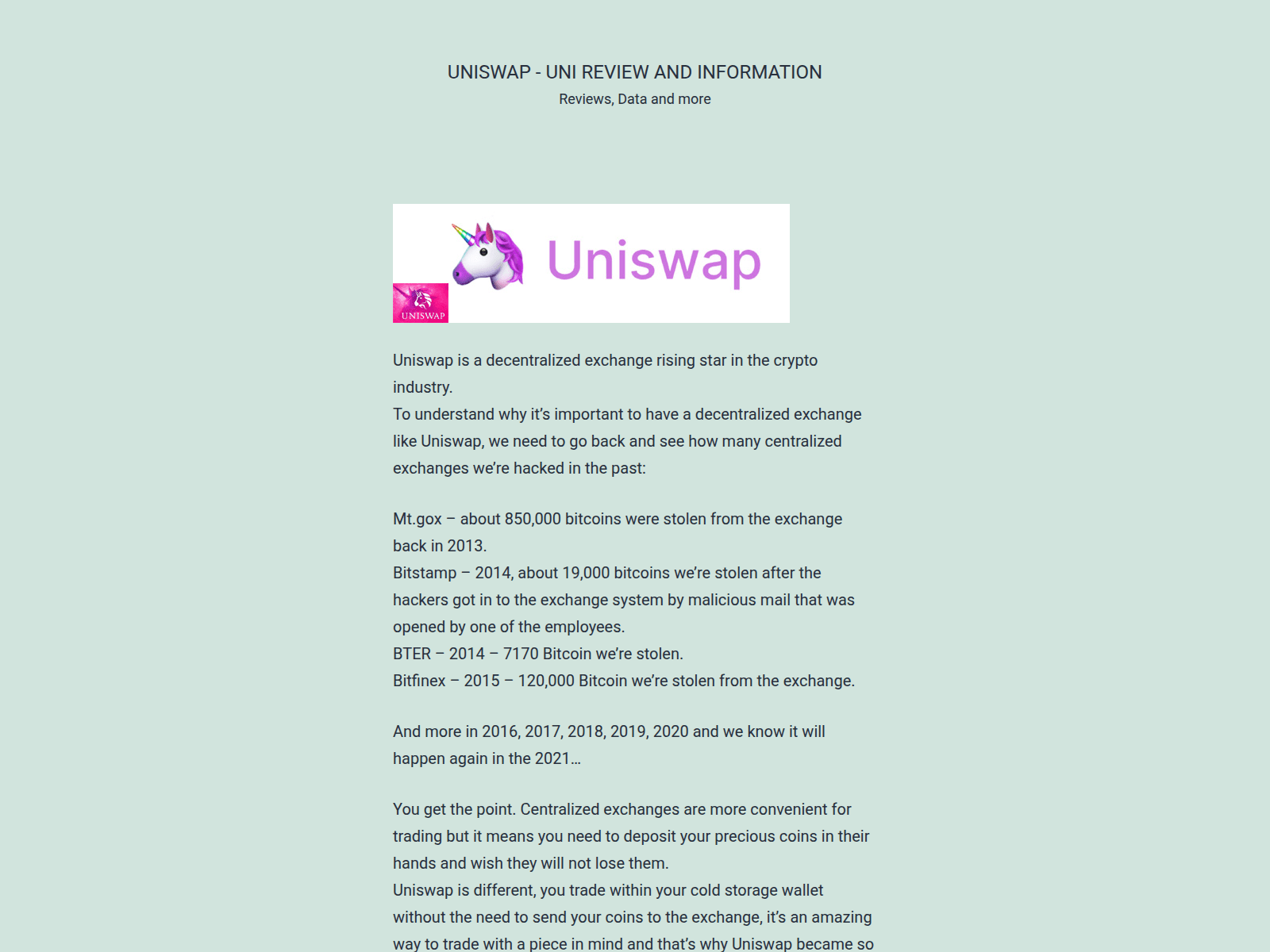 Screenshot of uniswapuni.com