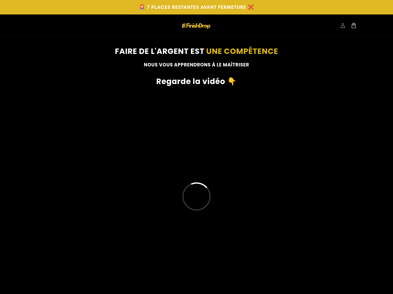 Screenshot of finishdrop.com