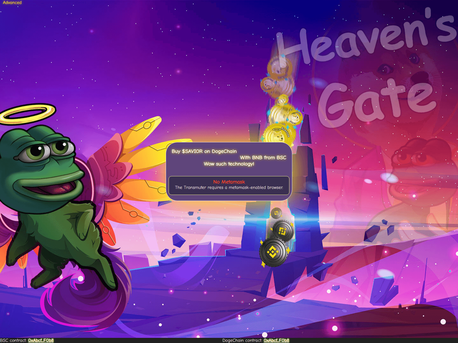 Screenshot of heavensgate.dog