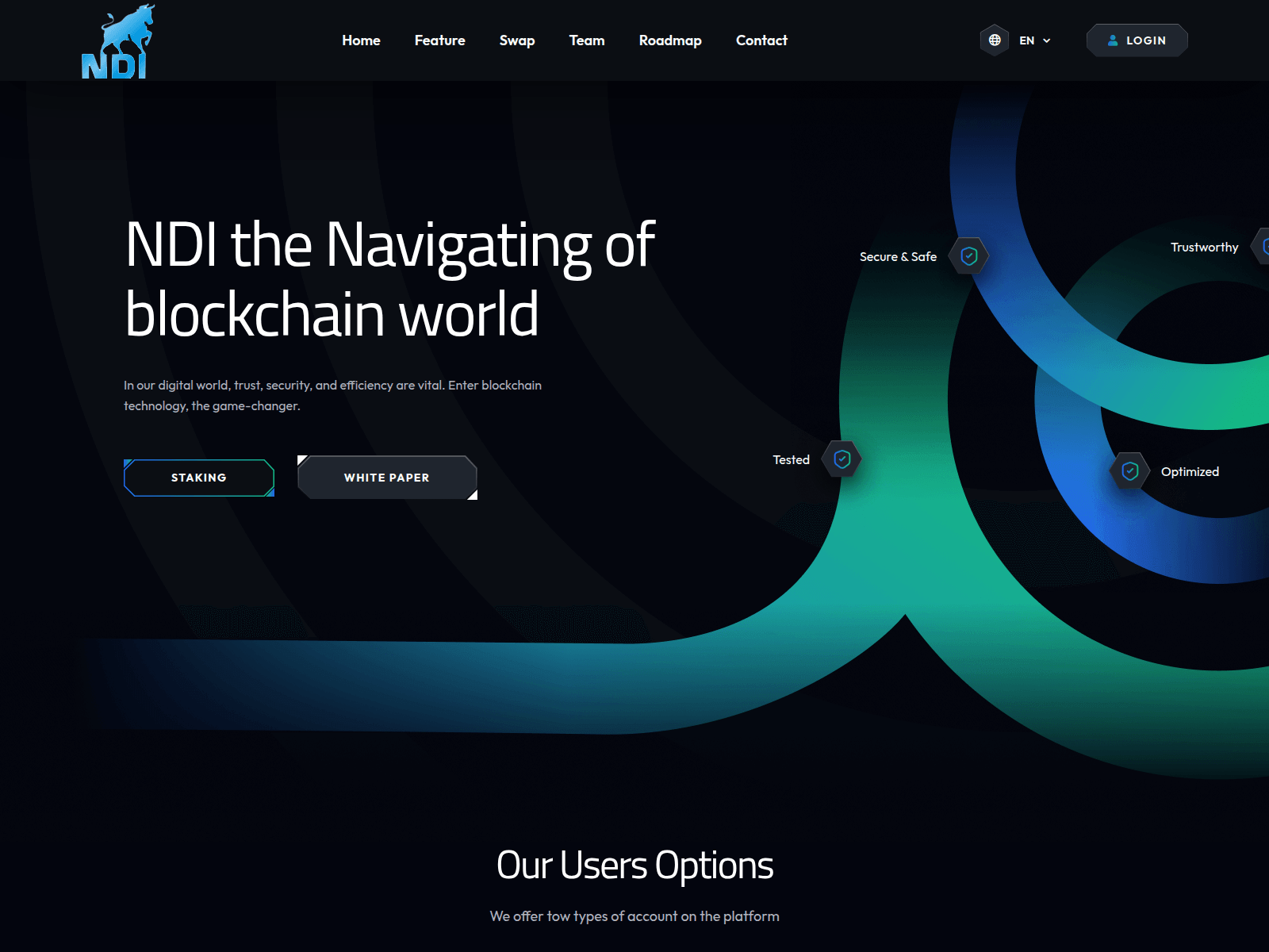 Screenshot of nandicoin.com