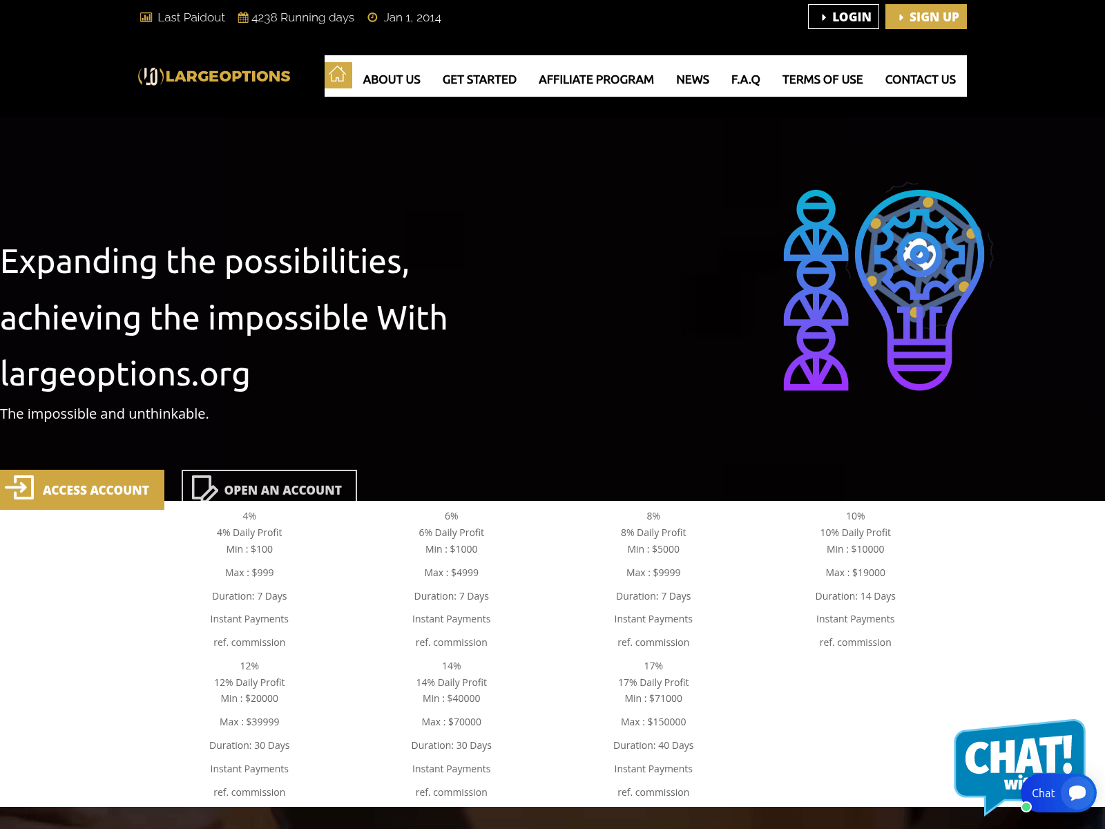Screenshot of largeoptions.org