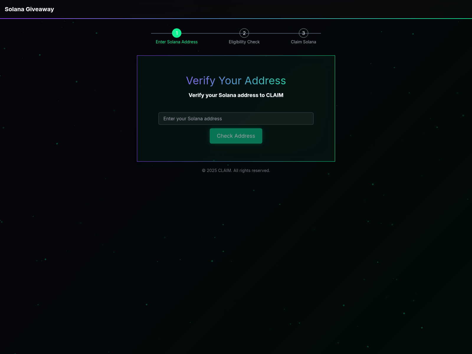 Screenshot of claim-solana.com