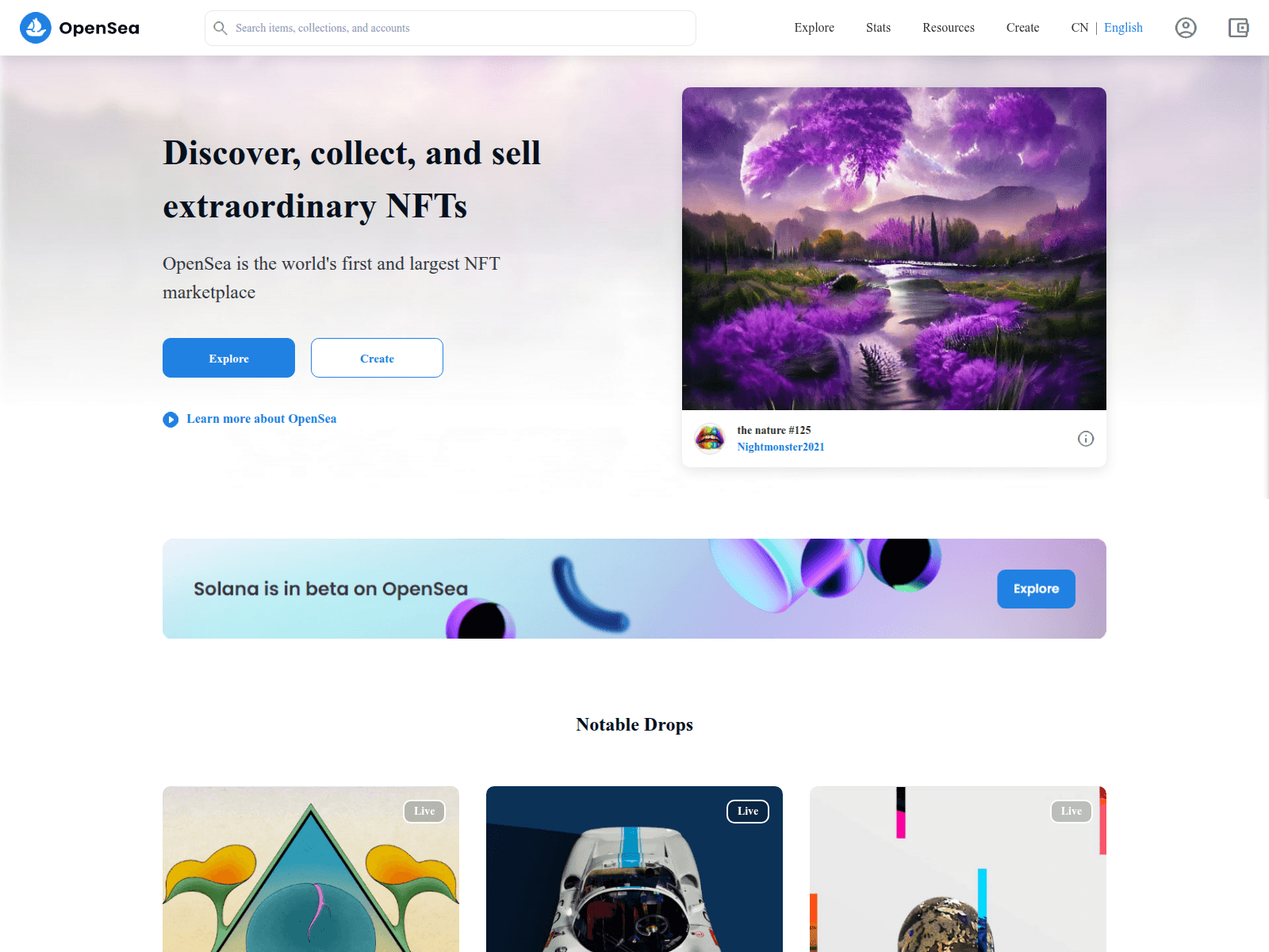 Screenshot of 0pensea.cn
