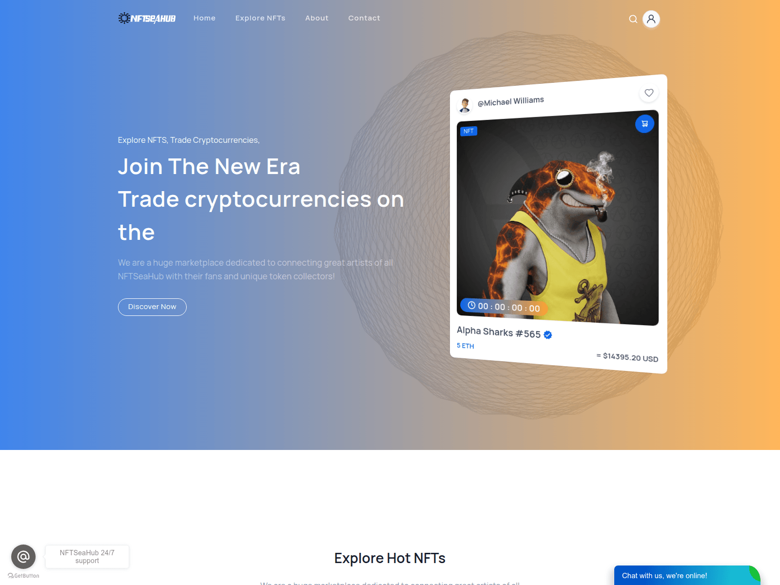 Screenshot of nftseahub.com