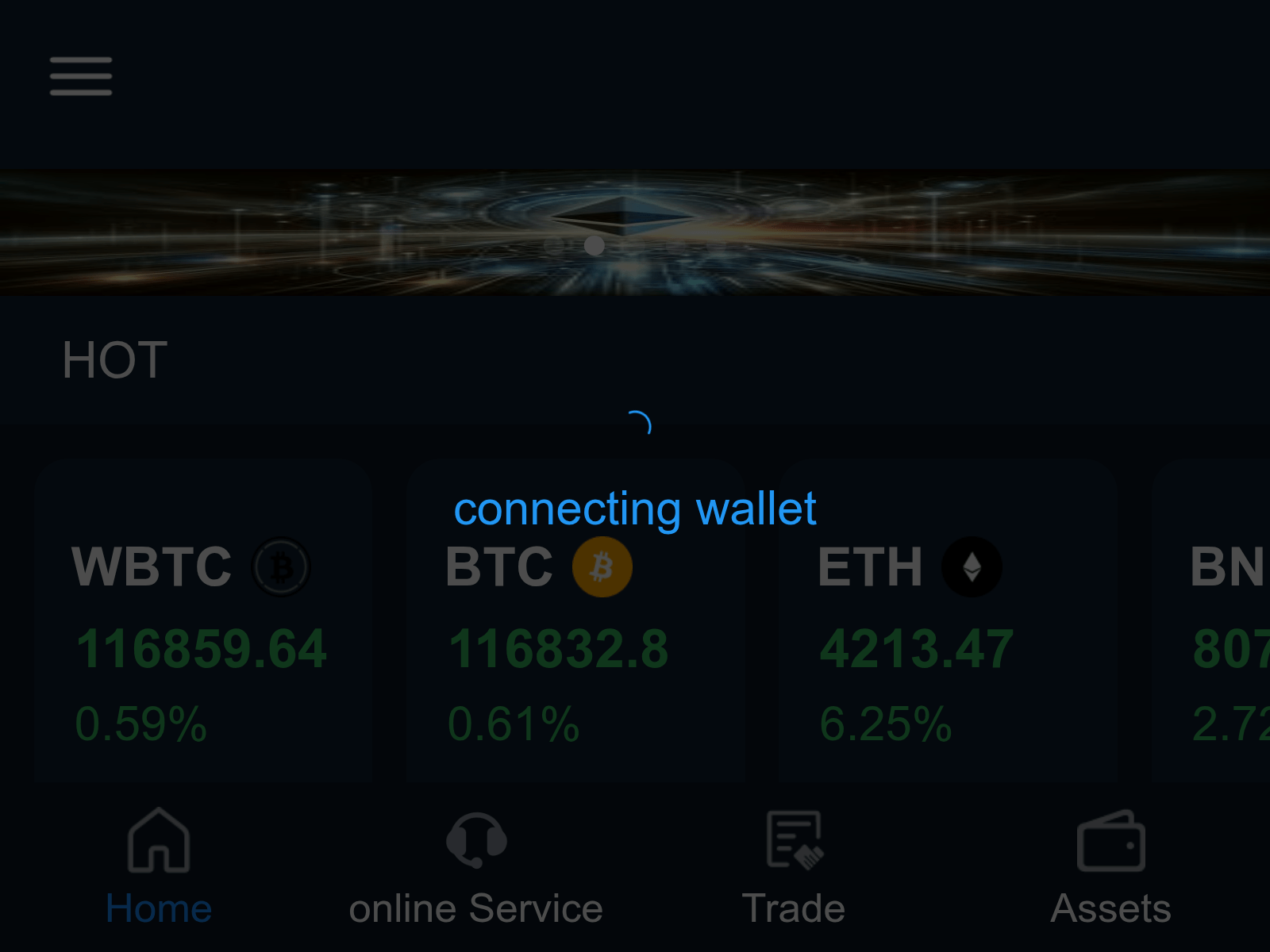 Screenshot of ethcnb.com