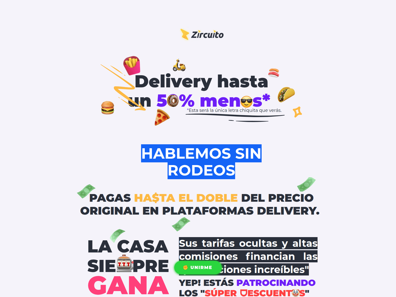Screenshot of zircuito.com