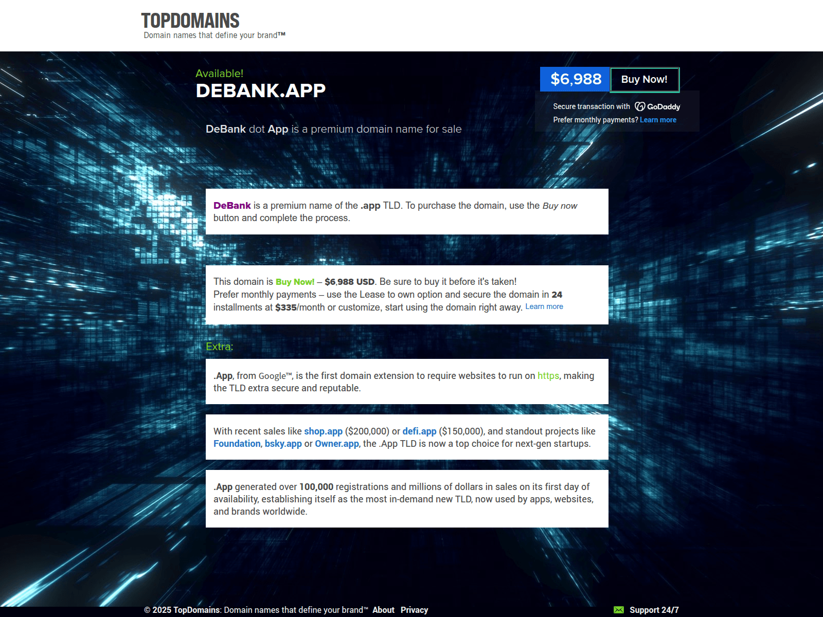 Screenshot of debank.app