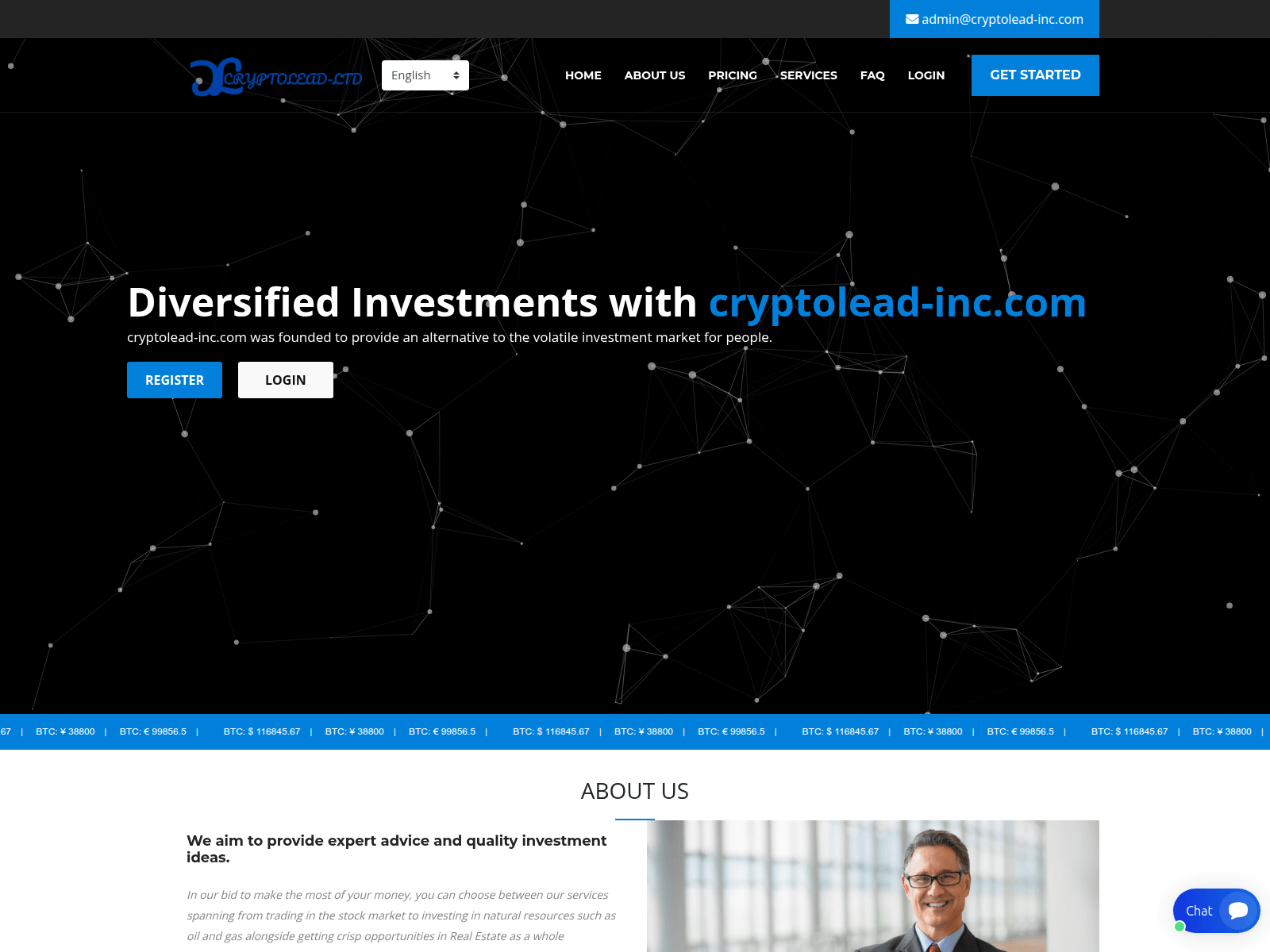 Screenshot of cryptoleads-inc.com