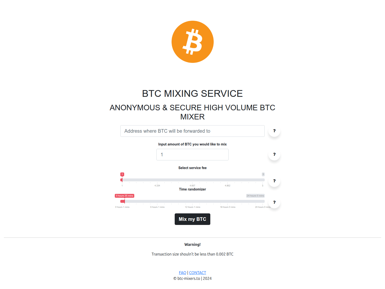 Screenshot of btc-mixers.to