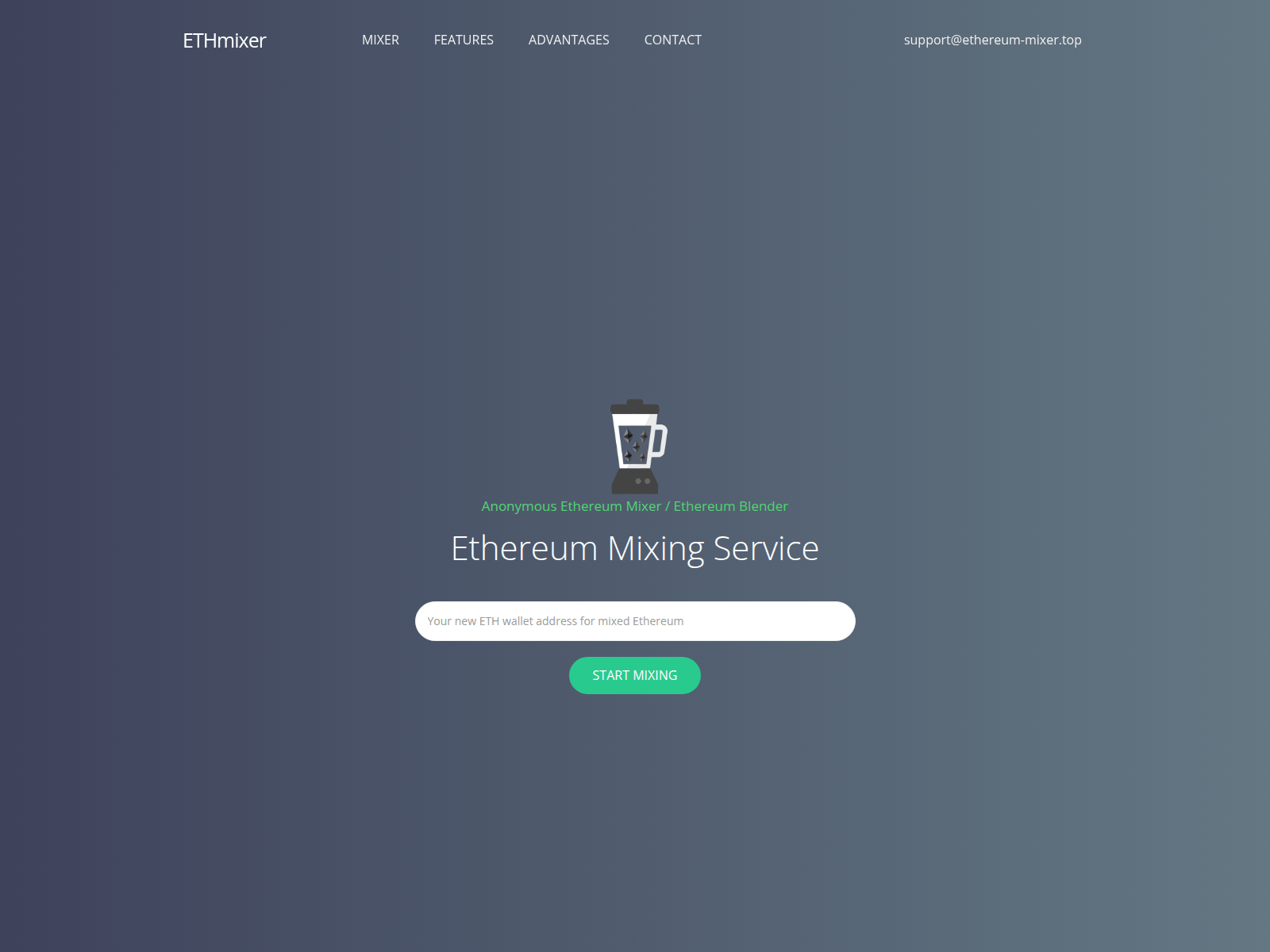Screenshot of ethereum-mixer.top