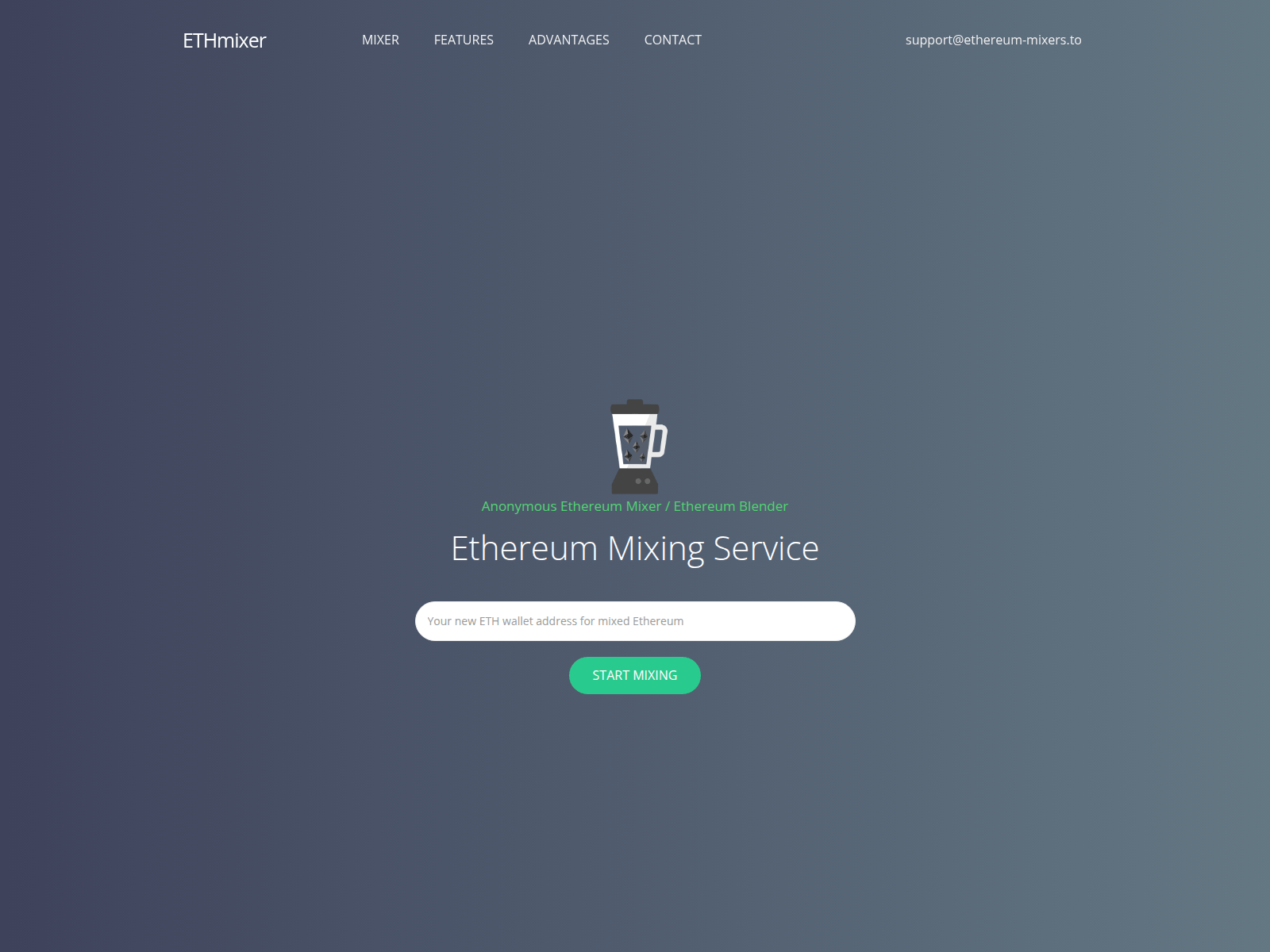 Screenshot of ethereum-mixers.to
