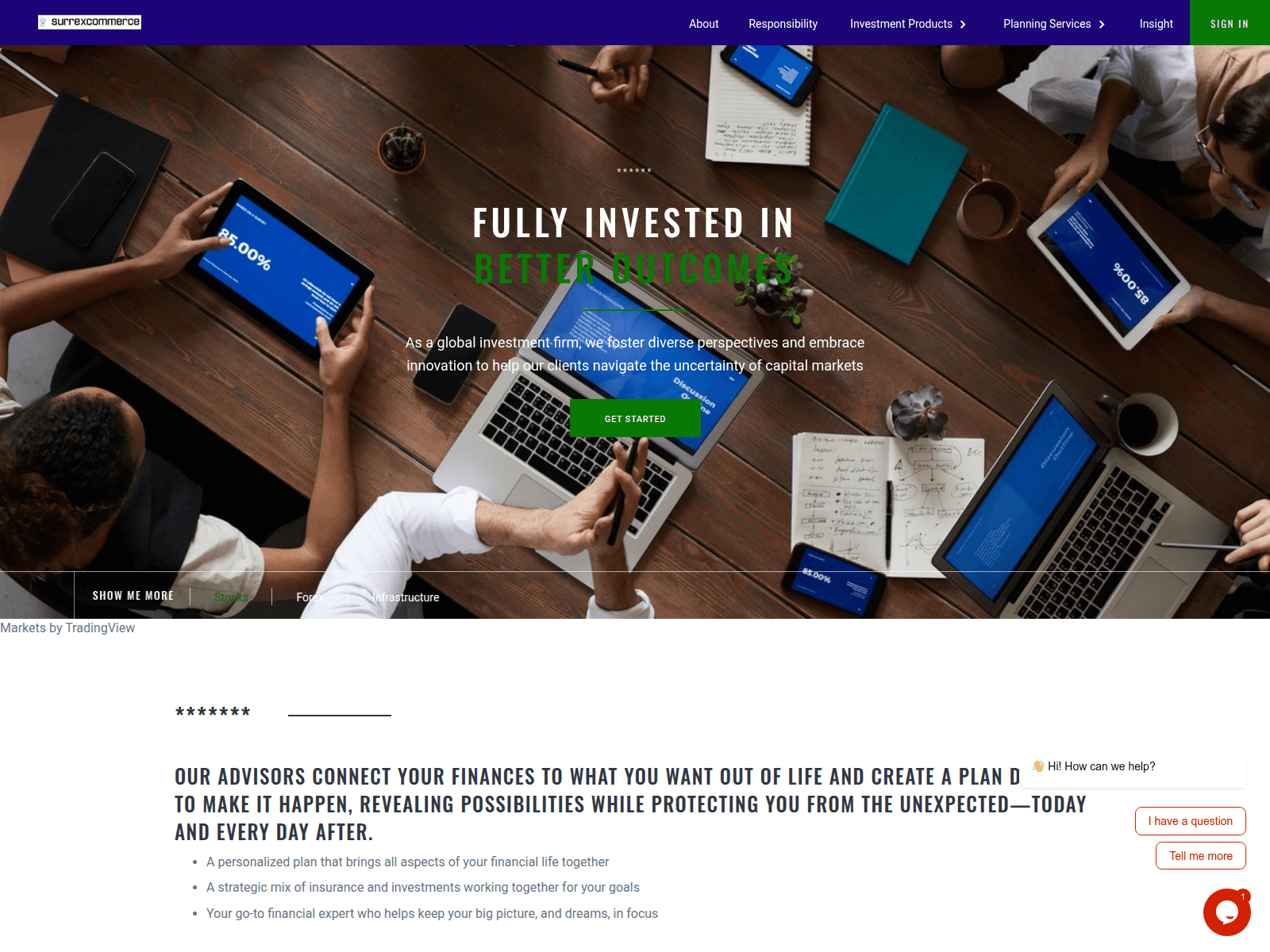 Screenshot of surrexcommerce.com