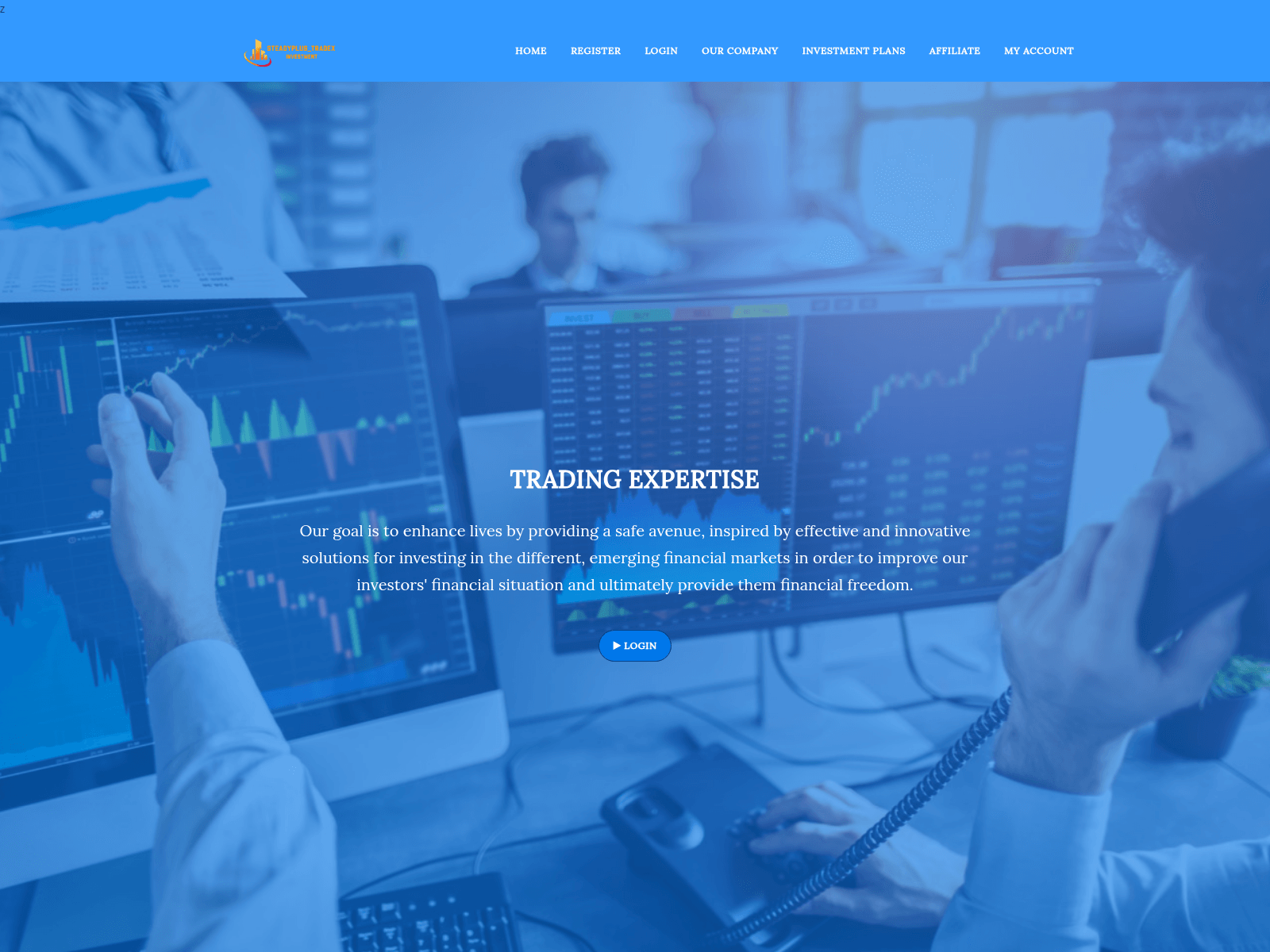 Screenshot of steadyplusxtradeinvestments.com