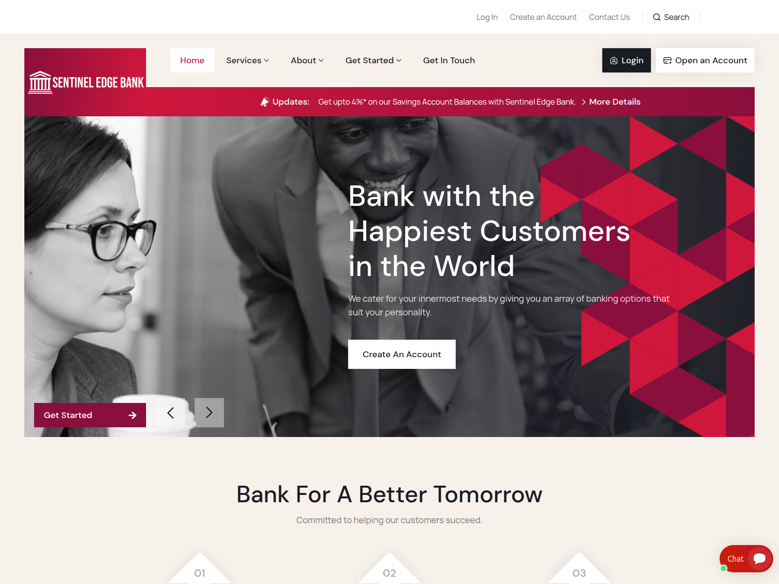 Screenshot of sentineledgesb.com