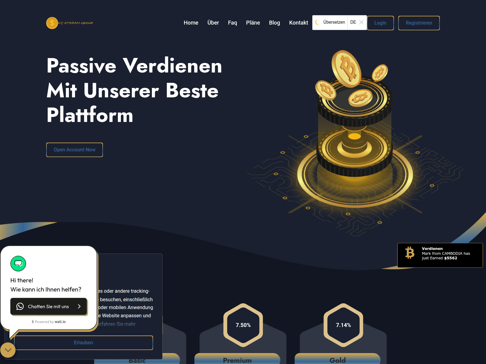 Screenshot of skystreamgp.com