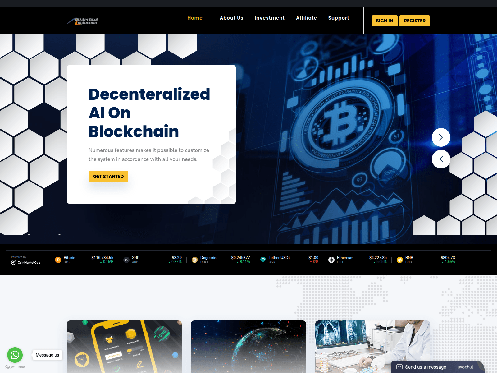 Screenshot of quantummarketaccess.com
