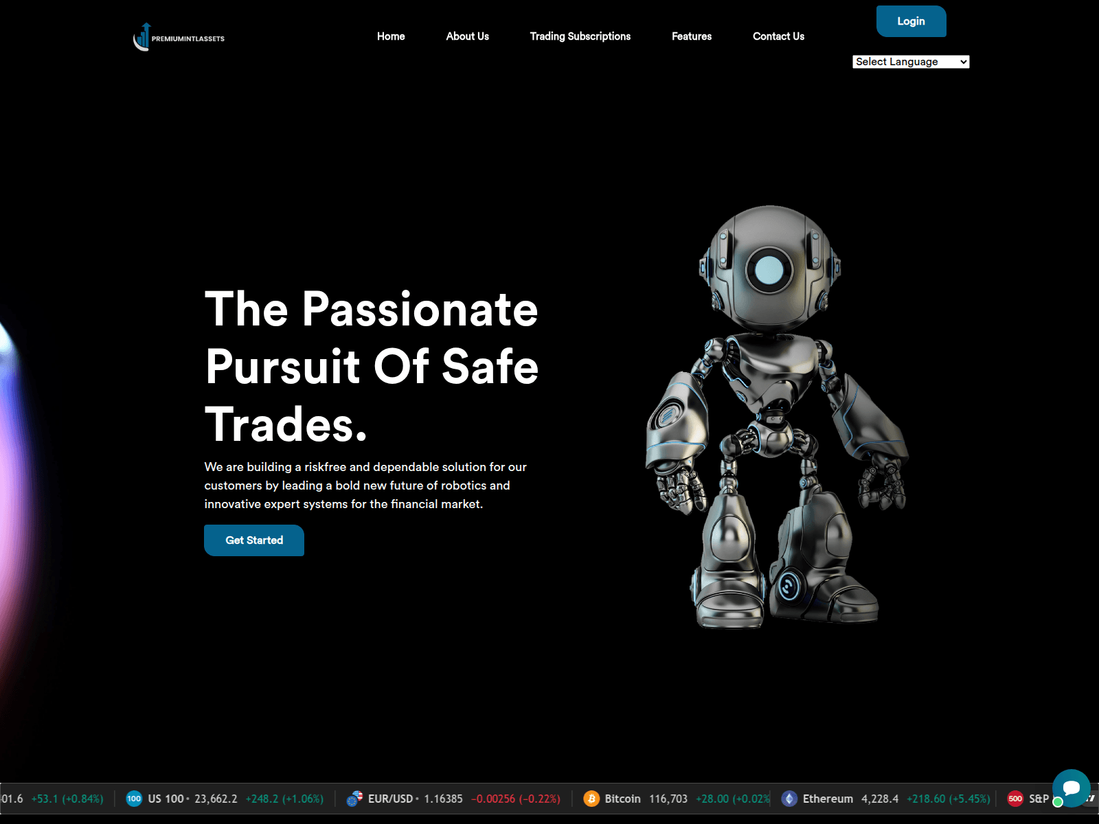 Screenshot of premiumintlassets.com