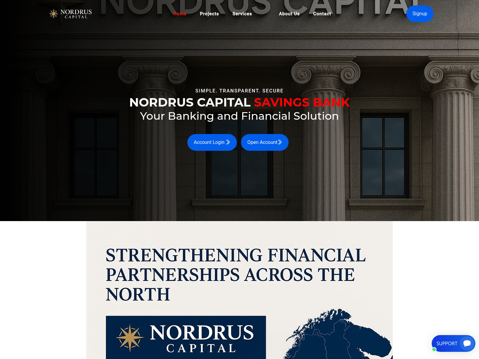 Screenshot of nordruscapital.com
