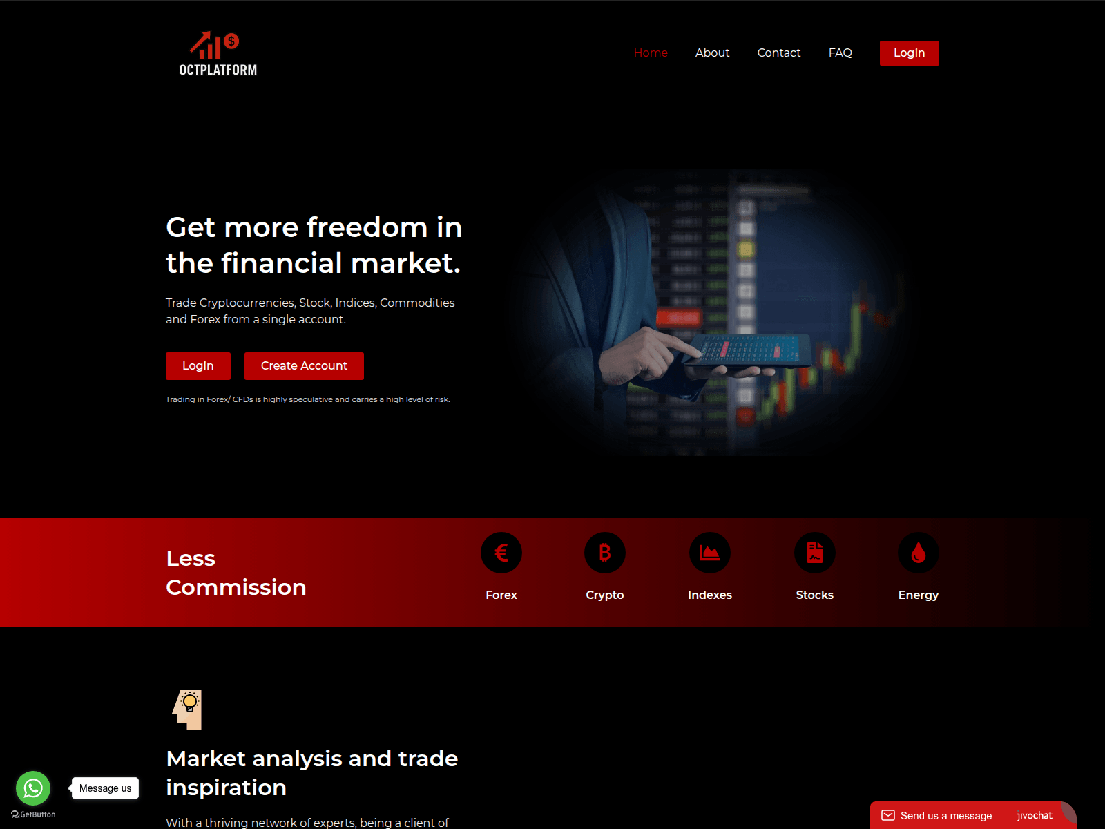 Screenshot of octplatform.com