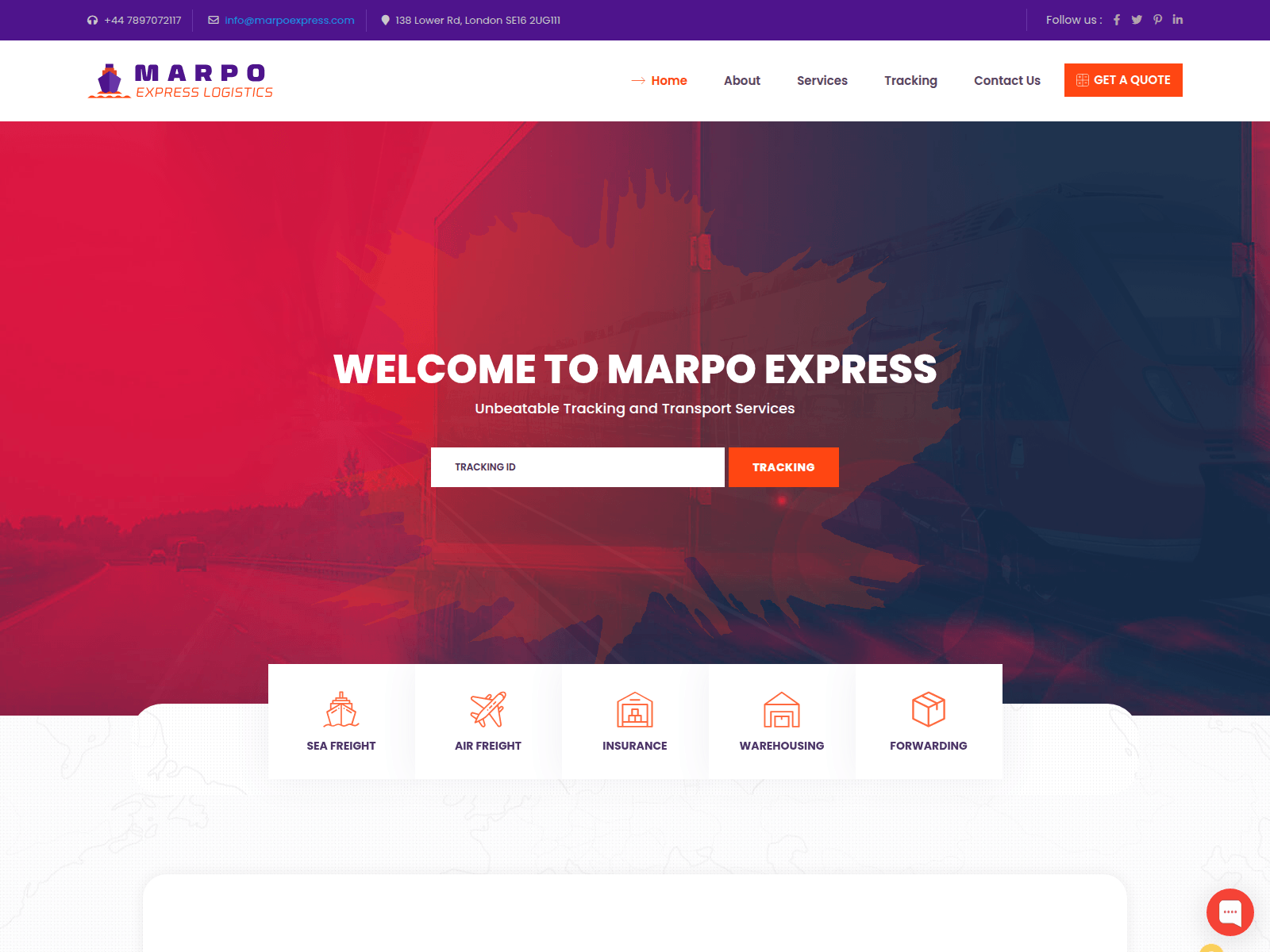 Screenshot of marpoexpress.com