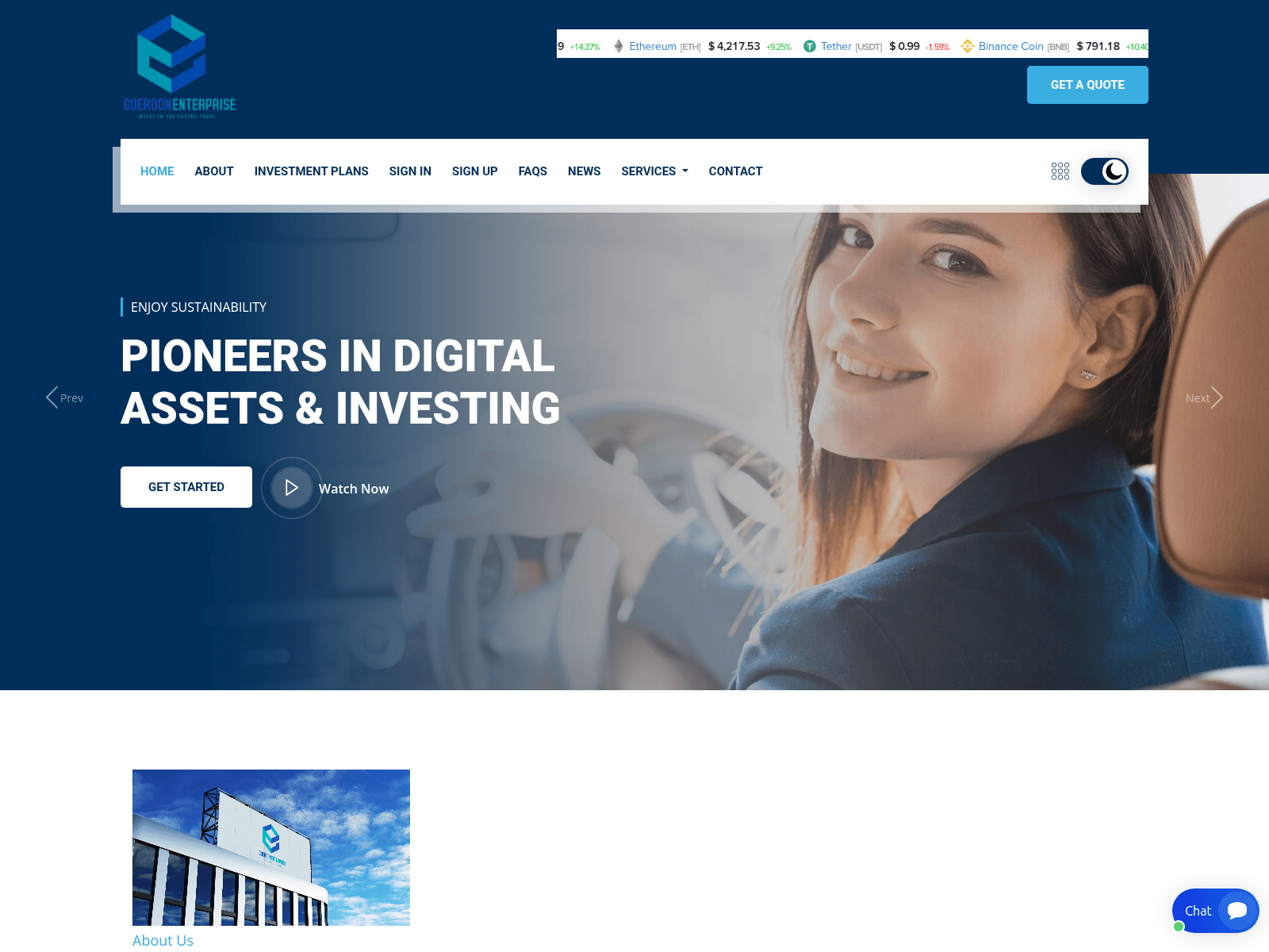 Screenshot of guerdonenterprise.com