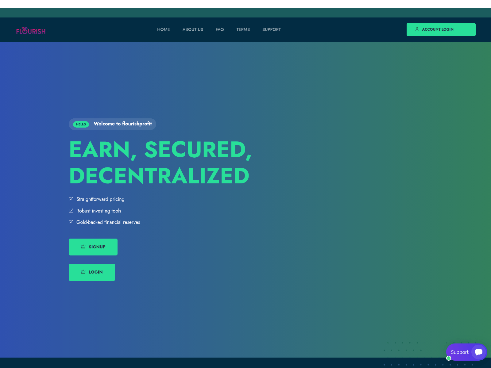 Screenshot of flourishprofit.dx-gc.com