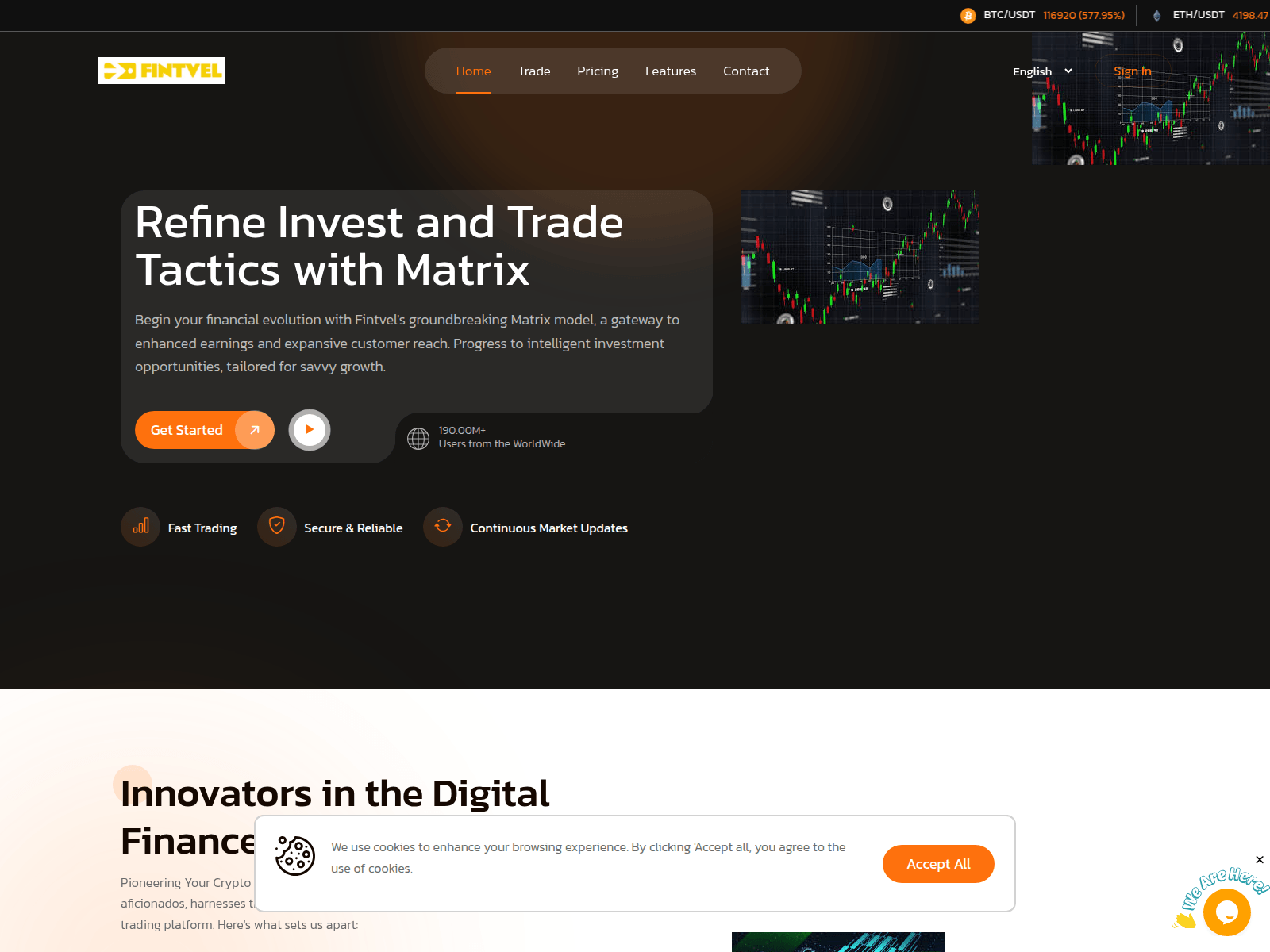 Screenshot of fintveltrades.com