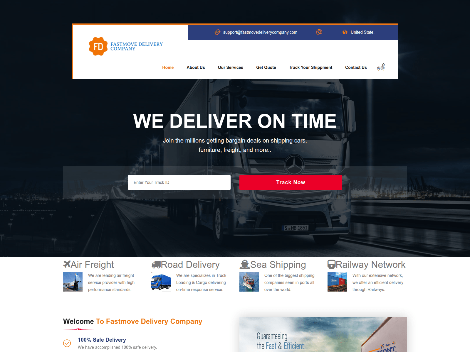Screenshot of fastmovedeliverycompany.com