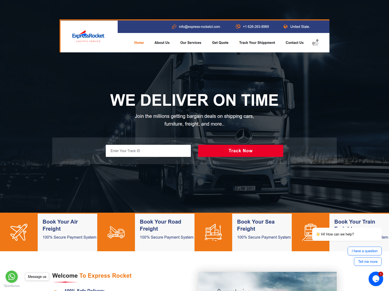 Screenshot of express-rocketcl.com