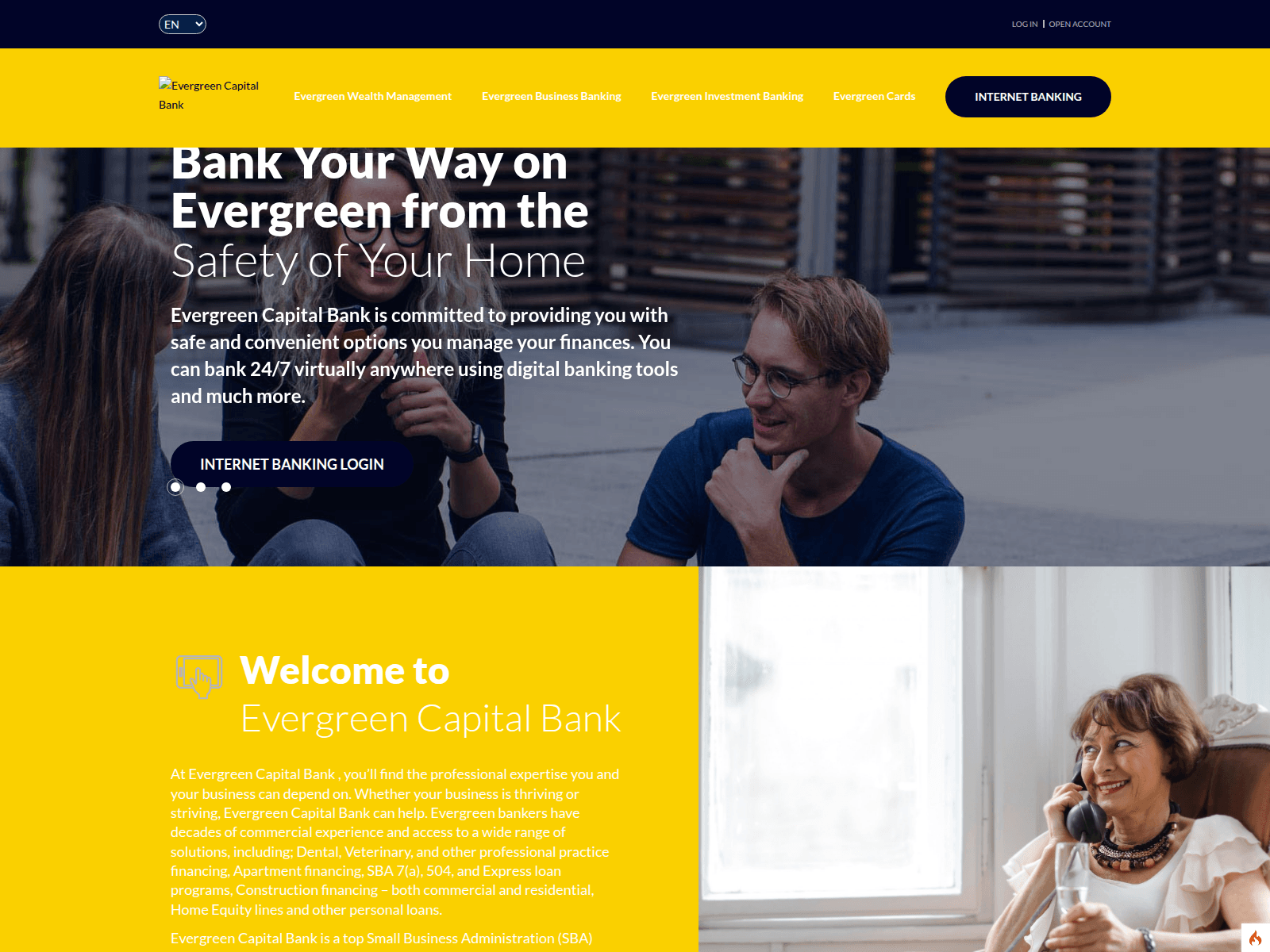 Screenshot of evergreencapitaldirect.com
