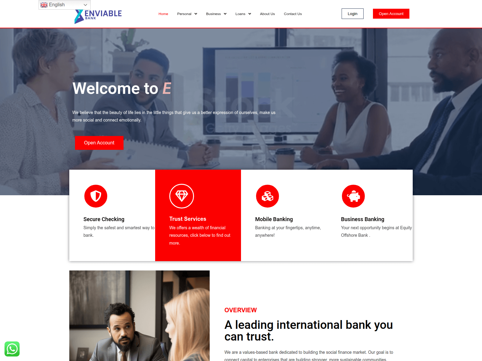 Screenshot of enviablebk.com