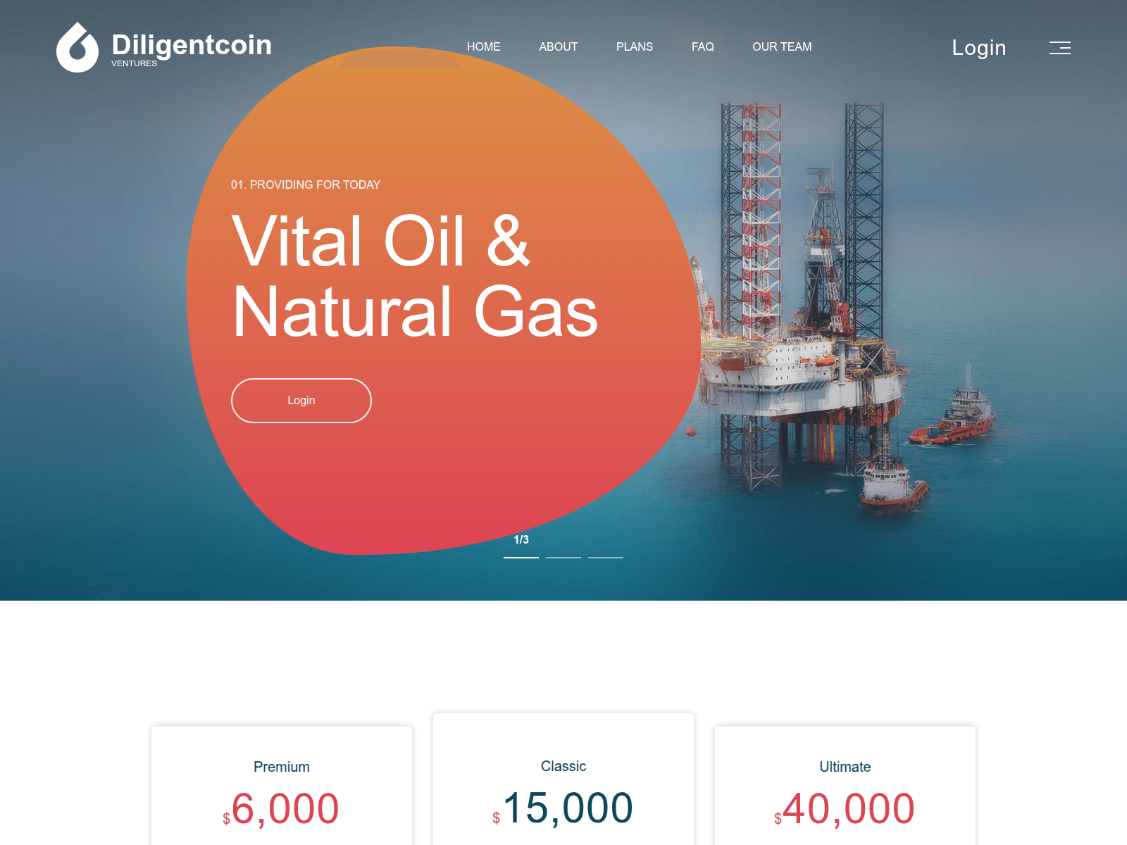 Screenshot of diligenceoilventure.com.bitblizer.com
