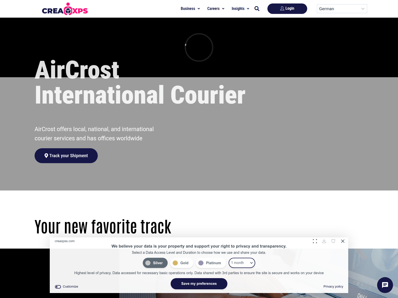 Screenshot of creaxpss.com