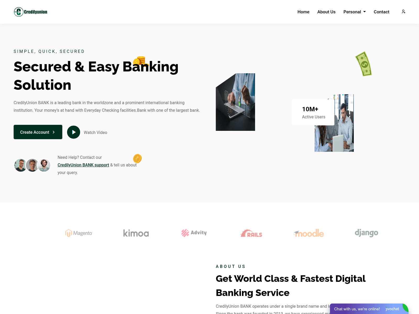 Screenshot of credilysunions.com