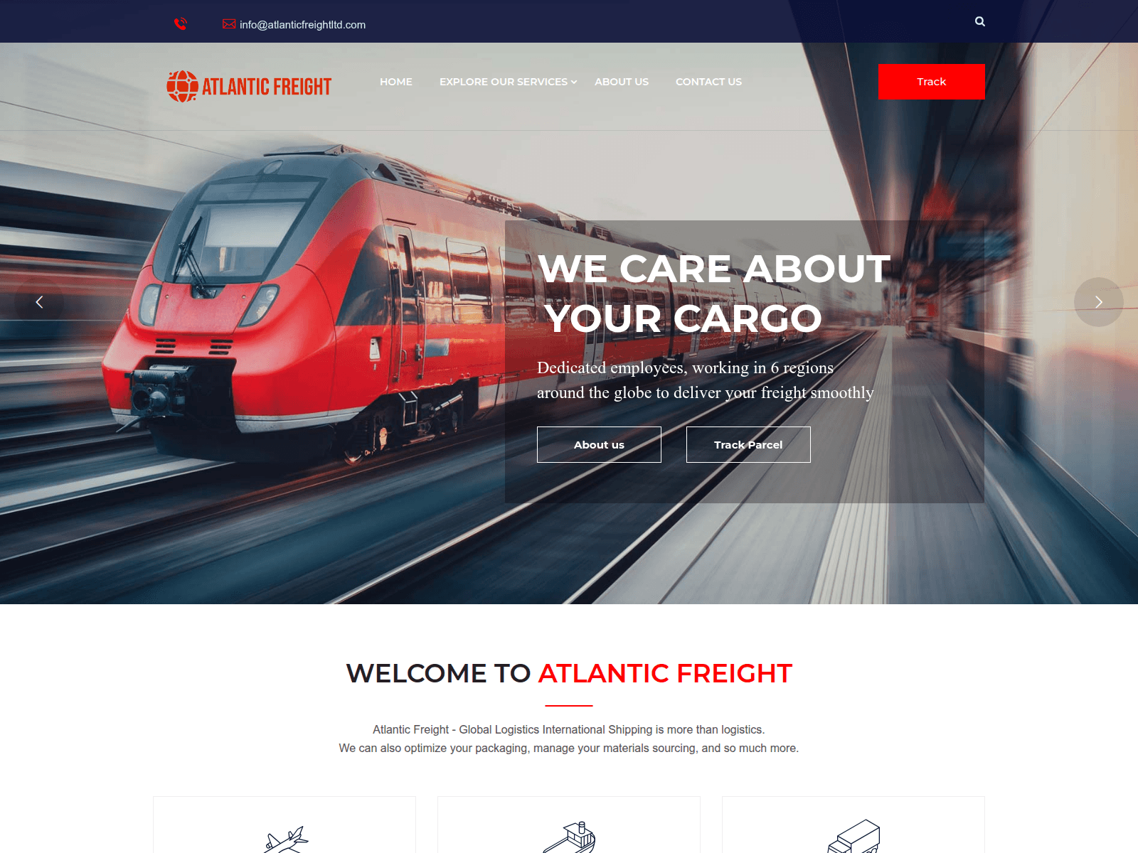 Screenshot of atlanticfreightltd.com