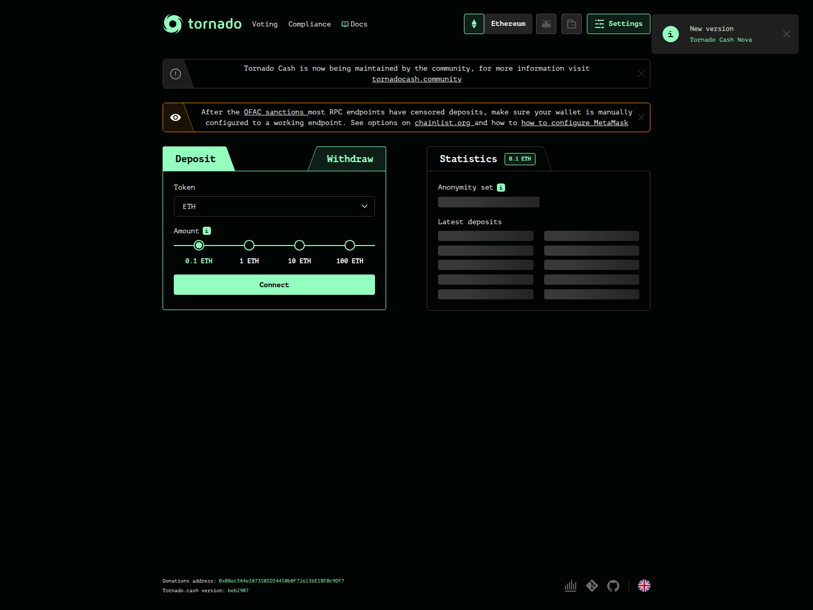 Screenshot of app-tornado.com