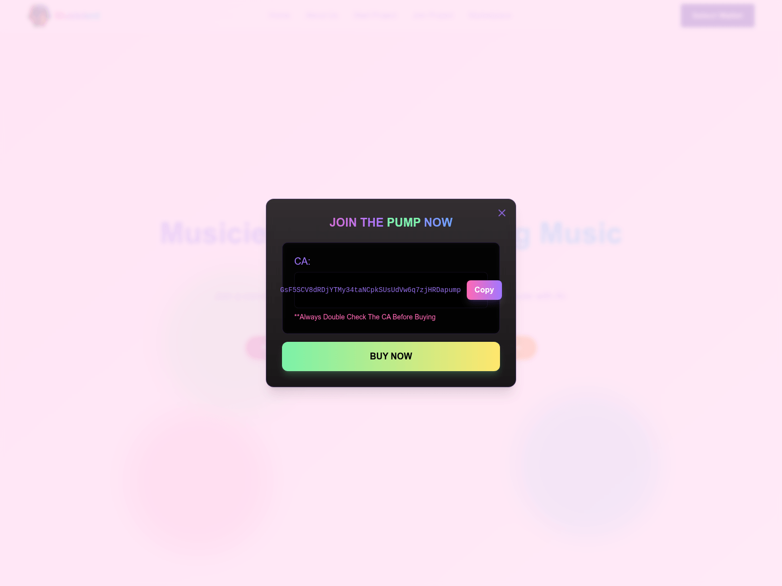Screenshot of www.musicient.site