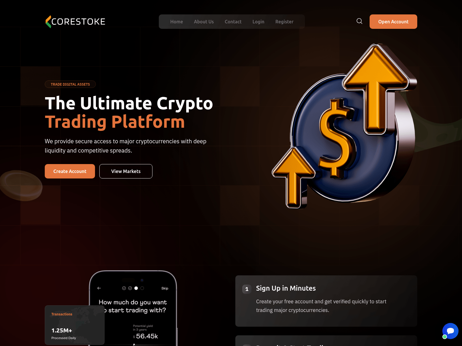 Screenshot of corestoke.com