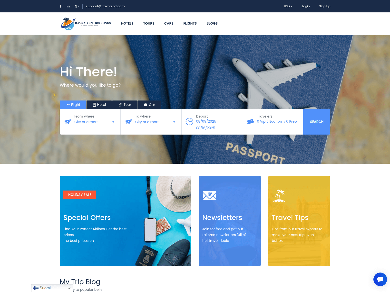 Screenshot of travnaloft.com