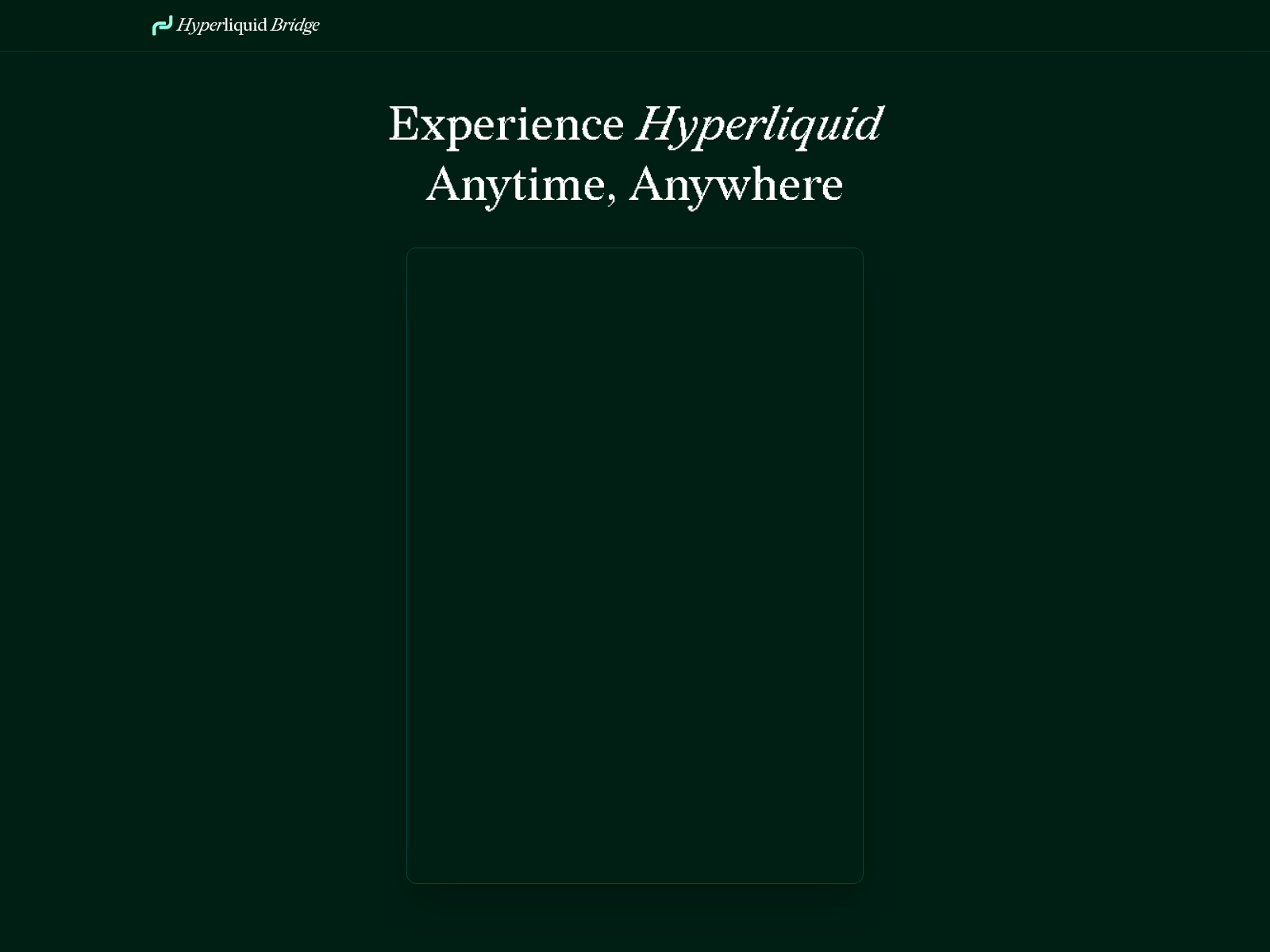 Screenshot of hyperliquidbridge.com