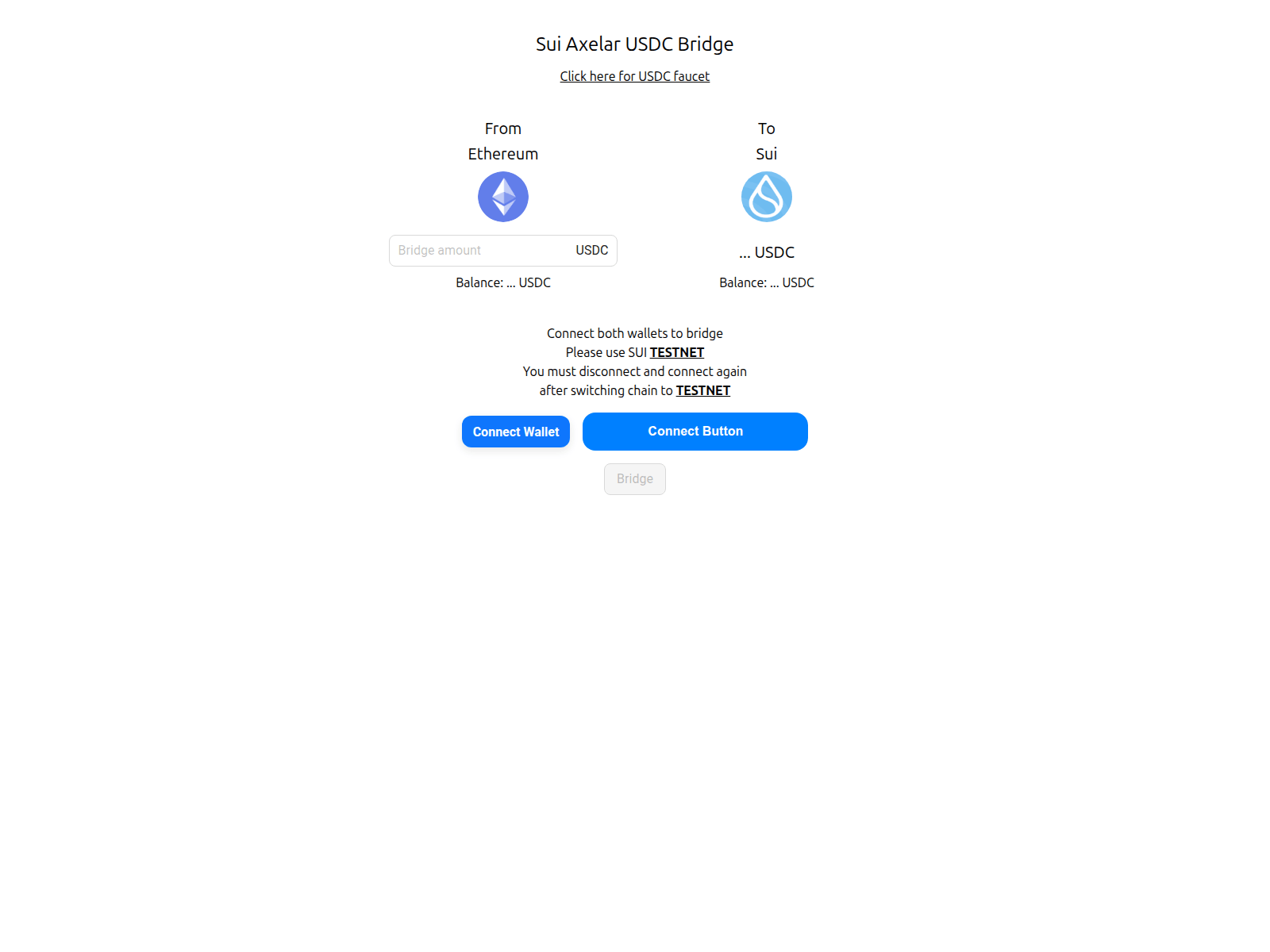 Screenshot of sui-axelar-usdc.chom.dev