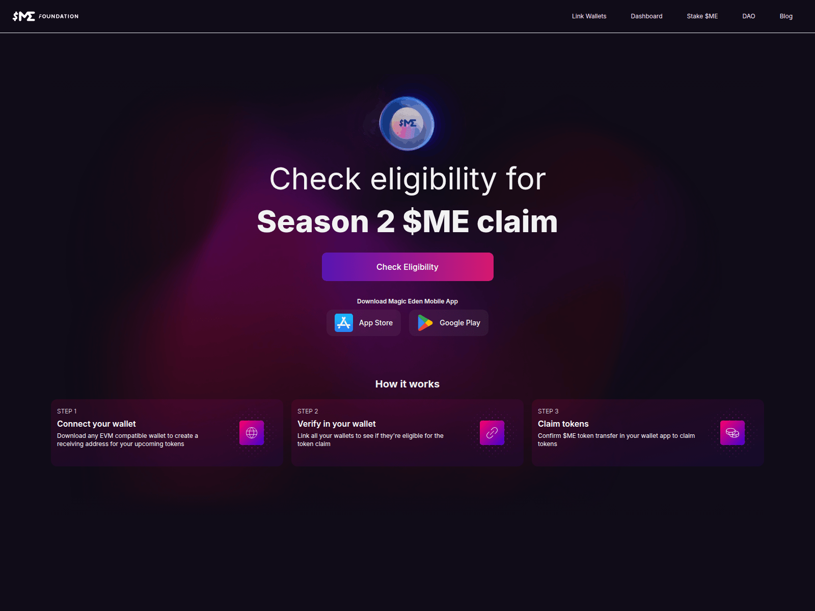 Screenshot of mefoundnation.co